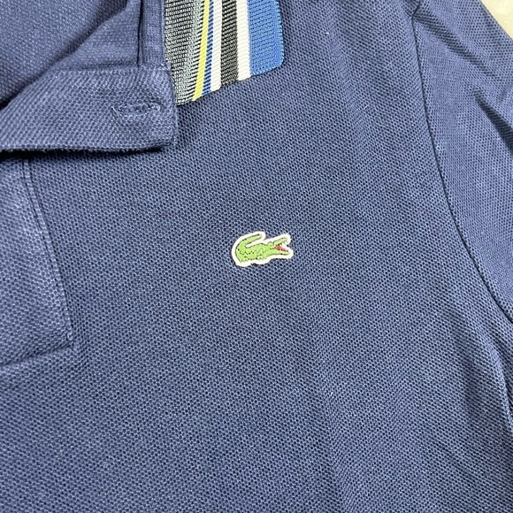 Men’s Lacoste FR4 US Medium Regular Fit Classic Polo Shirt Preppy Stripe Classic - Picture 2 of 10